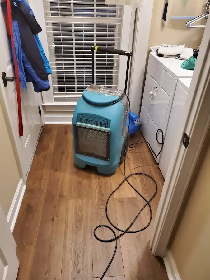 Commercial dehumidifier deployed for Flood Damage Cleanup in Hobbs