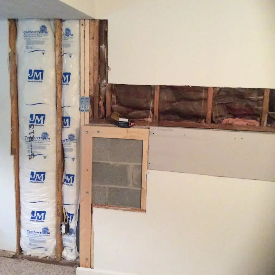 Wall insulation replacement during Structural Drying in Hobbs
